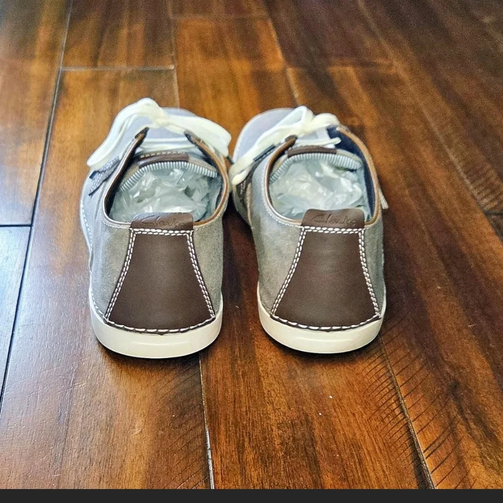 Clarks Men's Brown and Gray Boat Shoes